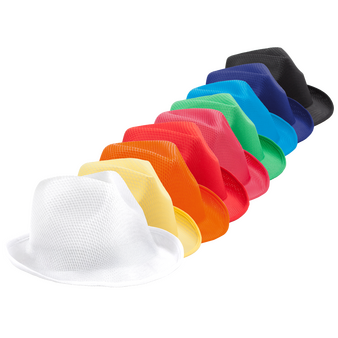 Trilby-Partyhut aus Polyester, ohne Werbeanbringung